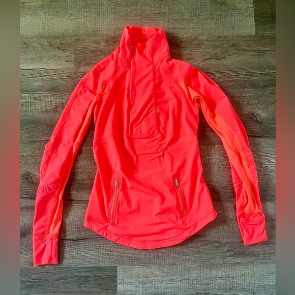Lululemon Run: Reflect Pullover Light Flare 4 Neon Pink Orange Gym Yoga - Picture 6 of 11